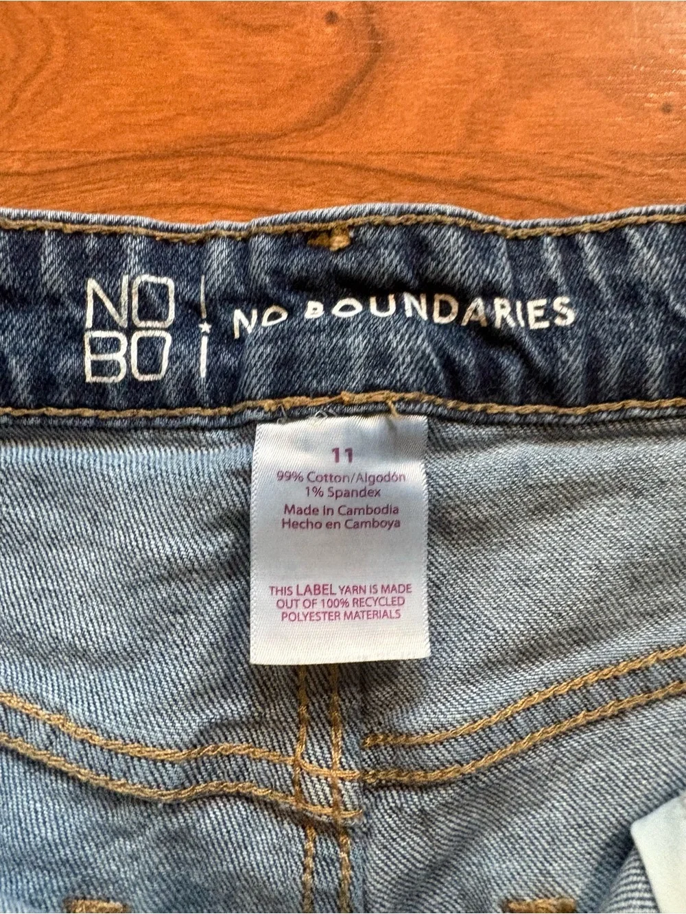 No Boundaries Distressed Denim Cutoff Shorts - Blue